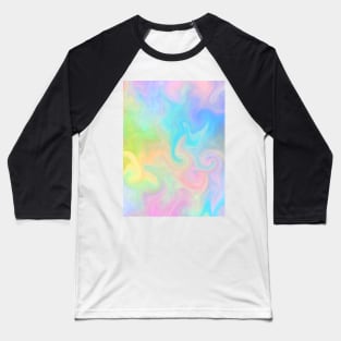 Candy Color Marble Swirl Pattern Baseball T-Shirt